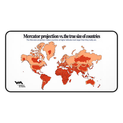 The True Size of Countries: Desk Mat