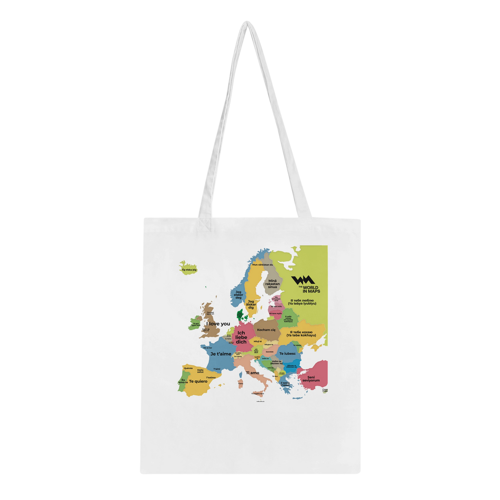 "I Love You" Tote Bag